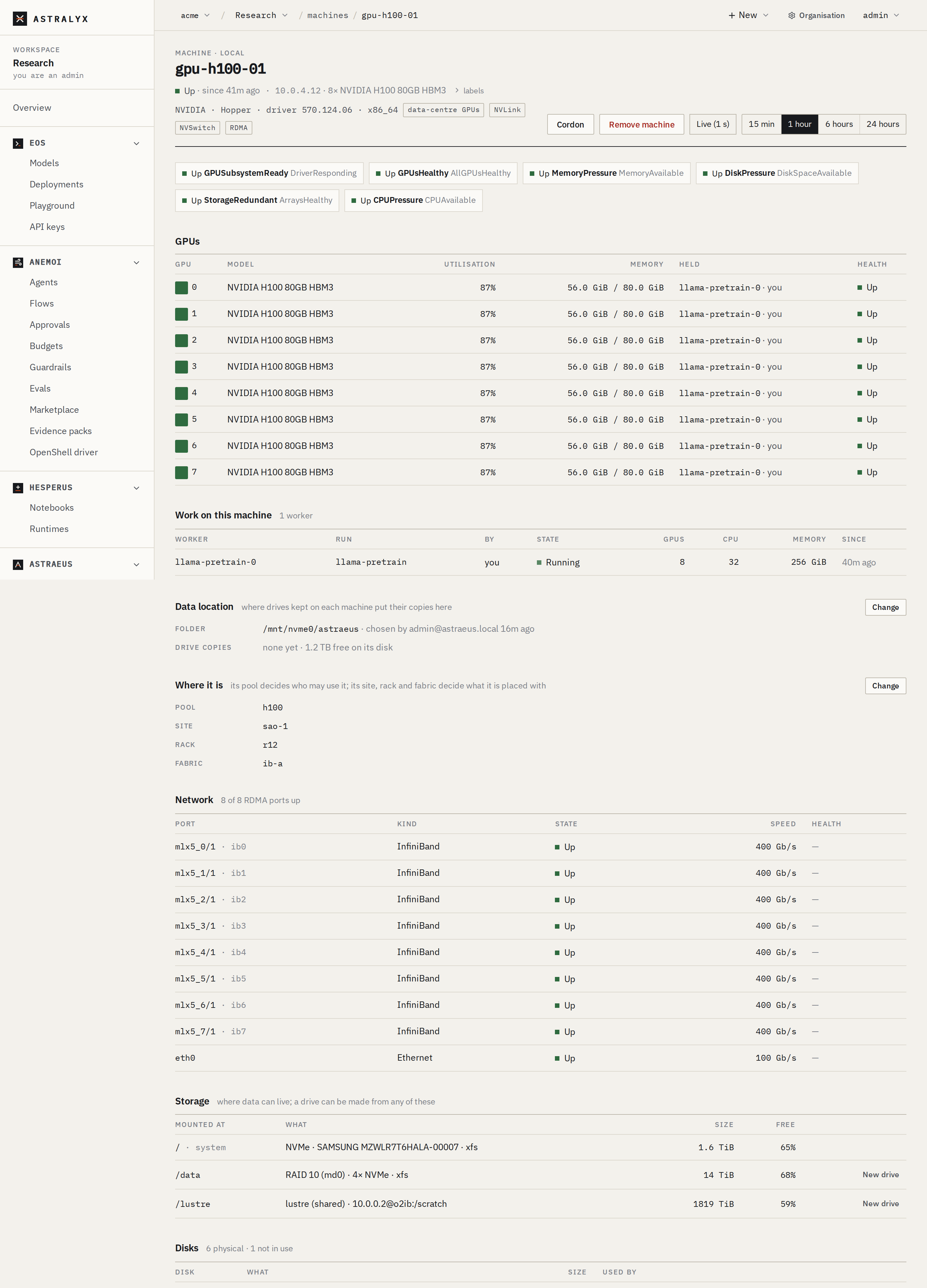 The Where it is section in edit mode, showing the workspaces before and after